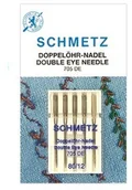 Akcesoria i części do maszyn do szycia - Schmetz Igły z podwójnym oczkiem do ściegów dekoracyjnych, 5 szt., 5x80 - miniaturka - grafika 1