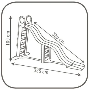 Smoby zjeżdżalnia Megagliss 375 cm 7600310260 - Place zabaw - miniaturka - grafika 2