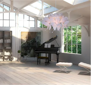 Light Prestige Lampa wisząca Farfalla 1 LP-MD088-3439A/1P ciemny róż - Lampy sufitowe - miniaturka - grafika 2