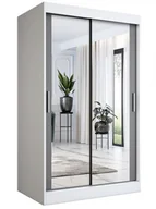 Szafy - Szafa przesuwna w kolorze biały + antracyt 120 E4-E60 - miniaturka - grafika 1