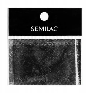 Semilac Folia Transferowa Koronka Black Lace - Ozdoby do paznokci - miniaturka - grafika 3