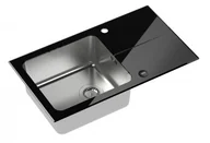 Zlewozmywaki - CM HUGH 111 czarny/stalowy ST3577SC1BS - miniaturka - grafika 1