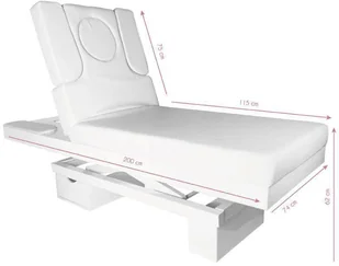 AZZURRO Spa leżanka kosmetyczna azzurro 815b świecąca white podgrzewana P126478 - Stoły i łóżka do masażu - miniaturka - grafika 7