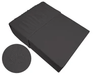 Prześcieradła - Bielbaw Prześcieradło Frotte Ciemny Popiel - miniaturka - grafika 1