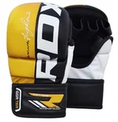 Rękawice bokserskie - RDX Sports Sklep RĘKAWICE MMA RDX T6 SPARRING SPARINGOWE YELLOW - miniaturka - grafika 1