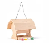 Karmniki dla ptaków - Karmnik Drewniany dla Ptaków do pomalowania - miniaturka - grafika 1
