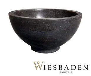 Wiesbaden Umywalka nablatowa z kamienia B-stone 20 cm RĘCZNIE WYKONANY 39.3510 - Umywalki Wiesbaden Umywalka nablatowa z kamienia B-stone 20 cm RĘCZNIE WYKONANY 39.3510 - Umywalki - miniaturka - grafika 1
