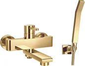 Baterie wannowe i prysznicowe - Omnires Darling bateria wannowa złota DA5031GL - miniaturka - grafika 1