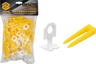 Narzędzia glazurnicze - Vorel System do poziomowania płytek 1,0mm 50szt klinów i 50szt klipsów - miniaturka - grafika 1