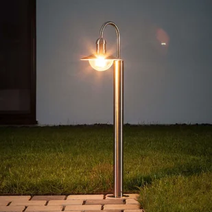 Lampenwelt Wygięte oświetlenie ścieżek DAMION, stal - Lampy ogrodowe - miniaturka - grafika 2