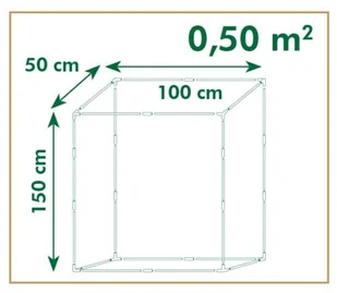 Nature Szklarnia na pomidory, 100 x 50 x 150 cm Outsideliving - Szklarnie ogrodowe - miniaturka - grafika 3
