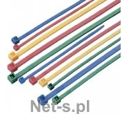 Techly Opaski nylonowe Techly zaciskowe 200 szt. kolor MIX 306479 - Pozostałe akcesoria sieciowe - miniaturka - grafika 3