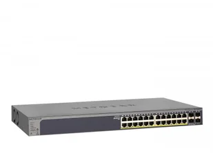 Netgear gs728tppv2 24-Port Gigabit PoE + Smart Managed Pro Switch (380 W, wyposażony w 4 porty SFP) GS728TPP-200EUS - Switche Netgear gs728tppv2 24-Port Gigabit PoE + Smart Managed Pro Switch (380 W, wyposażony w 4 porty SFP) GS728TPP-200EUS - Switche - miniaturka - grafika 1
