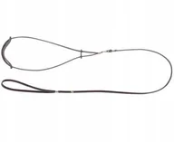 Smycze dla psów - Dingo Smycz Ringowa Ze Skóry 0,8x150 CM Brązowa - miniaturka - grafika 1