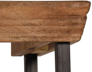 vidaXL Kredens z półkami wykonany z drewna mango, 65x30x180 cm - Kredensy - miniaturka - grafika 8