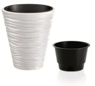 Donice - Prosperplast SAND Doniczka 34,5x38,5cm biały DBSA350 - miniaturka - grafika 1