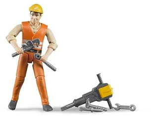 Bruder 60020 Figurka robotnika z akcesoriami - Figurki dla dzieci - miniaturka - grafika 3