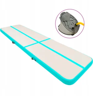Mata gimnastyczna z pompką, 800x100x15 cm, Pvc, ró - Maty do ćwiczeń - miniaturka - grafika 3