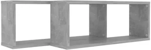 VidaXL Lumarko Półki ścienne kostki 2 szt., szarość betonu, 60x15x23 cm, płyta 807145 VidaXL - Półki do salonu - miniaturka - grafika 8