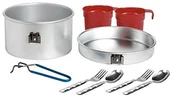 Serwisy do kawy i herbaty - Laken Prześcieradło Camping płyta zestaw Aluminum Lunch Box 1.6 litra z 2 zestawy sztućce i filiżanka LP2C - miniaturka - grafika 1