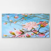 Obrazy i zdjęcia - PL Coloray Obraz Szklany gałęzie kwiaty przyroda 100x50cm - miniaturka - grafika 1