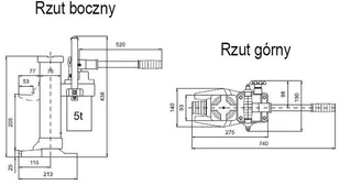 443 DOSTAWA GRATIS! 44366775 Hydrauliczny podnośnik maszynowy udźwig 5000 kg skok 205mm) 66775-uniw - Podnośniki 443 DOSTAWA GRATIS! 44366775 Hydrauliczny podnośnik maszynowy udźwig 5000 kg skok 205mm) 66775-uniw - Podnośniki - miniaturka - grafika 2