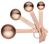 Łyżki - Kitchen Craft Master Class miarek ze stali nierdzewnej (zestaw 4)  wykończenie miedziane MCMSPNCOP - miniaturka - grafika 1