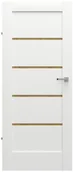 Drzwi wewnętrzne - Porta Skrzydło drzwiowe pełne bezprzylgowe Verte Home G0 Biały/Dąb naturalny 80 Lewe - miniaturka - grafika 1