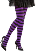 Dodatki do strojów karnawałowych - Widmann Rajstopy "Halloween Paski" rozm XL WI01275 - miniaturka - grafika 1