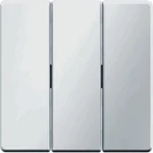 Wyłączniki światła i elektryczne - Berker Q.1/Q.3 klawisz potrójny 16656084 alu - miniaturka - grafika 1