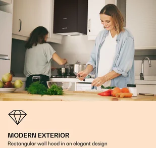 Klarstein Monumenta 40 Czarny CGCH3-Monumenta-SS - Okapy kuchenne - miniaturka - grafika 2