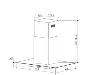 Klarstein Aurelia 90 Srebrny (CGCH5-Aurelia) - Okapy kuchenne - miniaturka - grafika 10