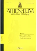 Czasopisma - Adam Marszałek Athenaeum 35/2012 [KSIĄŻKA] - miniaturka - grafika 1