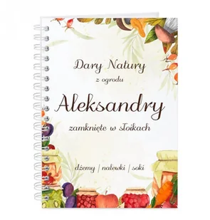 Murrano Przepiśnik kołonotatnik na przepisy z nadrukiem dla niej na imieniny KZ-COOK-022 - Notesy i bloczki - miniaturka - grafika 2