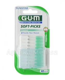 Sunstar EUROPE S.A GUM Soft-Picks Original szczoteczki do przestrzeni międzyzębowych 40 sztuk 9073436 - Szczoteczki międzyzębowe - miniaturka - grafika 2