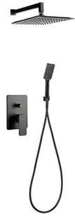 Valvex Zestaw prysznicowy Carre czarny 2448850 2448850 - Zestawy prysznicowe - miniaturka - grafika 2