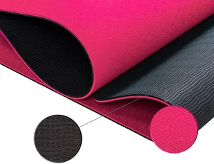 Movit RÓŻOWA MATA TPE 190x60x0,6cm DO ĆWICZEŃ PILATESU - Maty do ćwiczeń - miniaturka - grafika 5