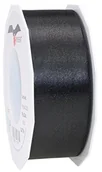 Pasmanteria - Unbekannt C.E. Pattberg satyna czarna, 25 m satynowa taśma do pakowania prezentów, szerokość 40 mm, taśma do pakowania prezentów do dekoracji i majsterkowania, taśma dekoracyjna na prezenty, na każdą okazję 7184025-611 - miniaturka - grafika 1