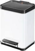 Kosze na śmieci - Hailo Kosz na śmieci z pedałem Oko Uno Plus, rozmiar M, 17 L, biały Werk (0619-230) - miniaturka - grafika 1