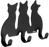 Wieszaki łazienkowe - Tiger Hak  naklejka, metalowe, czarna, 2.2 x 12.5 x 9 cm 159030741 - miniaturka - grafika 1