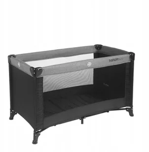 Łóżeczko Turystyczne Czarno Szare 120x60 cm - Łóżeczka i kojce - miniaturka - grafika 2