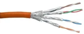 Kable światłowodowe - InLine Patch Cable, Cat.6, S-STP/PiMF, AWG27, PVC, 100 m Pomarańczowy 4043718112135 - miniaturka - grafika 1