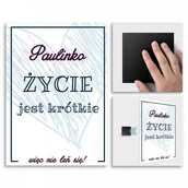 Plakaty - Pix4home Plakat metalowy nie leń się L POS-L-01108 - miniaturka - grafika 1