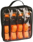 Łańcuchy i liny stalowe - Kerbl Zestaw 4 pasów mocujących z grzechotką, 5 m, 500 kg, 37991 Kerbl - miniaturka - grafika 1