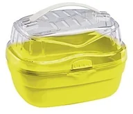 Akcesoria dla gryzoni - Ferplast ferplast Aladino pudełko transportowe na Hamster, mały, 20 x 16 x 13,5 cm, czerwony/zielony - miniaturka - grafika 1