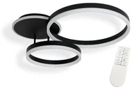 Lampy ścienne - BERGE LAMPA LED BOSTON SUFITOWO - ŚCIENNA 75W CZARNA - MULTIKOLOR (3000-6000K) + PILOT LAMPA-B7216 - miniaturka - grafika 1