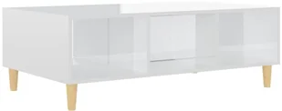 VidaXL Lumarko Stolik kawowy, biały, wysoki połysk, 103,5 x 60 x 35 cm, płyta 806028 VidaXL - Ławy i stoliki kawowe - miniaturka - grafika 11