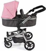 Wózki dla lalek - Bayer Chic 2000 Chic 2000 593-86 wózek dla lalek kombi Yolo, melange różowy 593-86 - miniaturka - grafika 1