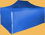 Pawilony ogrodowe - Expodom Namiot ekspresowy 3x4,5m aluminiowy, Niebieski, 4 ściany boczne - miniaturka - grafika 1