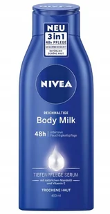 NIVEA Nivea bogaty w składniki odżywcze do ciała (400 ml), do pielęgnacji nawilżającej przez 48 godzin, balsam do suchej skóry z serum do głębokiej pielęgnacji, olejek migdałowy i witaminą E - Balsamy i kremy do ciała - miniaturka - grafika 2